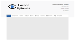 Desktop Screenshot of councilopticianslockport.com