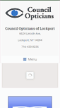 Mobile Screenshot of councilopticianslockport.com